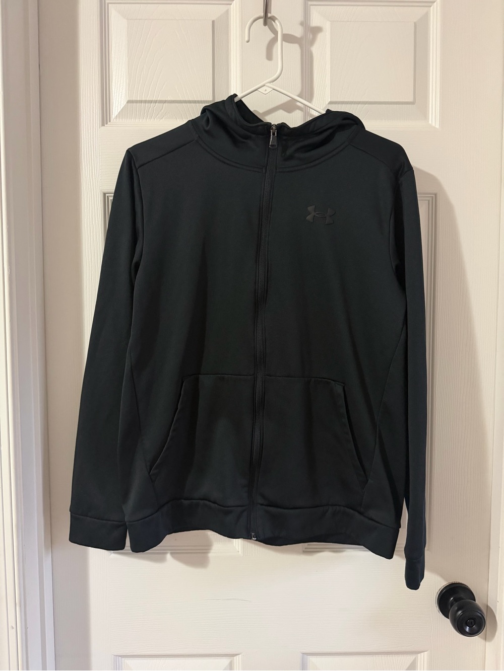 Under Armour Black Full-Zip Hoodie with Logo